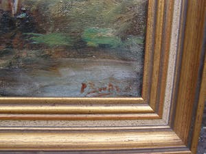 Piet Bouter - Landschap met schapen en boer. kopen? Bied vanaf 100!