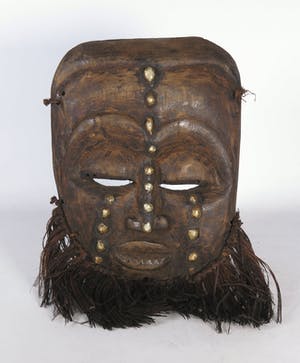 Bamana - African Wooden Mbundu mask from the Bamana people - Burkina Faso. kopen? Bied vanaf 25!