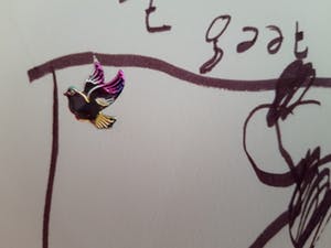 Herman Brood - tekening 't gaat hard, ingelijst kopen? Bied vanaf 170!