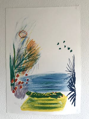 Pieter Defesche - Litho op papier, Zonder titel - Groot kopen? Bied vanaf 25!