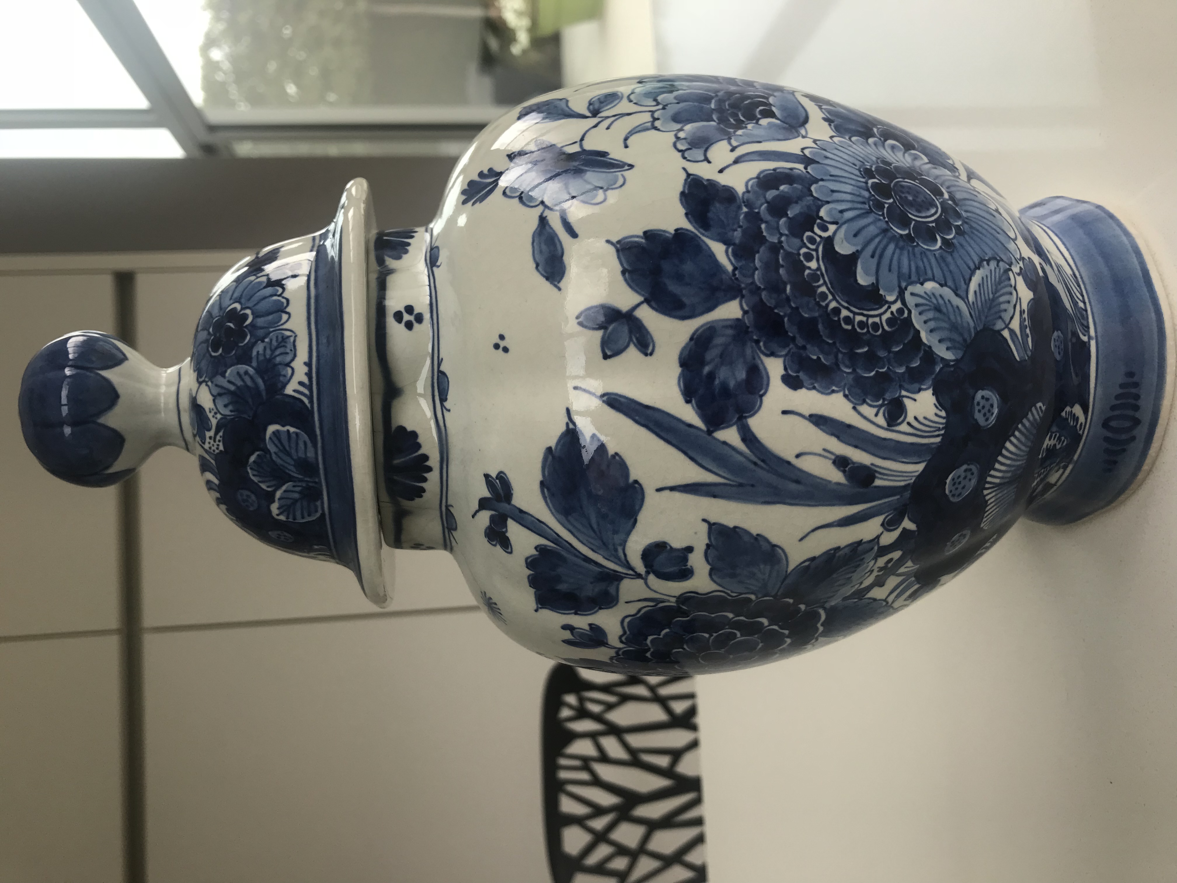 De Porceleyne Fles - Delfts blauwe dekselpot nr. 439 (gestempeld) kopen? Bied vanaf 50!