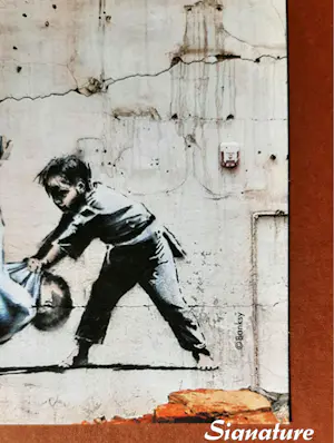 Banksy - Banksy (1974) - FCK PTN! Banksy ingelijst - Complete set kopen? Bied vanaf 120!