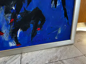 Charlotte Molenkamp - Voorstellende gewonde vogel blauw kopen? Bied vanaf 2000!