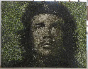 Julio Ghiorzi - Gemengde techniek op doek, Che Guevara (Zeer groot) kopen? Bied vanaf 500!