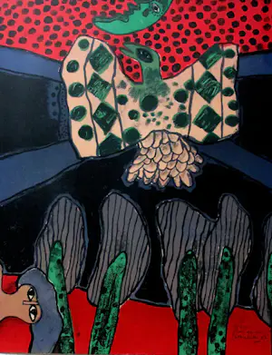 AcheterCorneille - Ingelijste litho:Oiseau fleur du ciel - 1972? Enchérissez de 399!