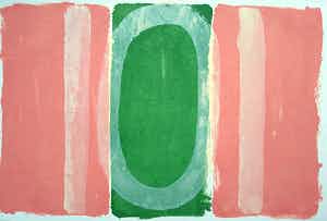 Adine Engelman - Abstracte compositie, monotype verkocht voor € 75!