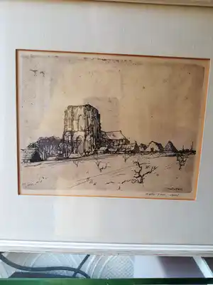 Walter Vaes - Gezicht op Veere verkocht voor € 90!