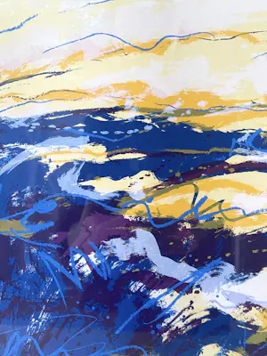 Johann van den Noort - Rivier in zee kopen? Bied vanaf 45!