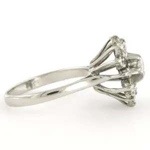 18k witgouden ring met briljant geslepen diamant tot. 0,50ct kopen? Bied vanaf 660!