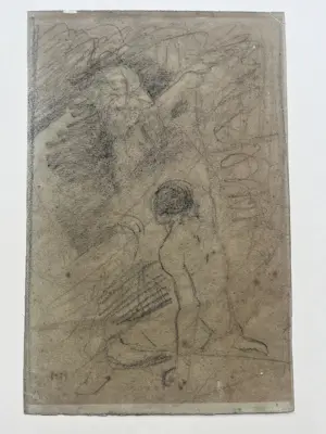 Matthijs Maris - tekening van twee figuren kopen? Bied vanaf 825!