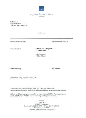 Willem van Scheijndel - "zonder titel" kopen? Bied vanaf 300!
