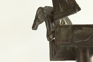 Eric Claus - Bronzen beeld Rabobank: Kijken, Denken, Doen kopen? Bied vanaf 750!