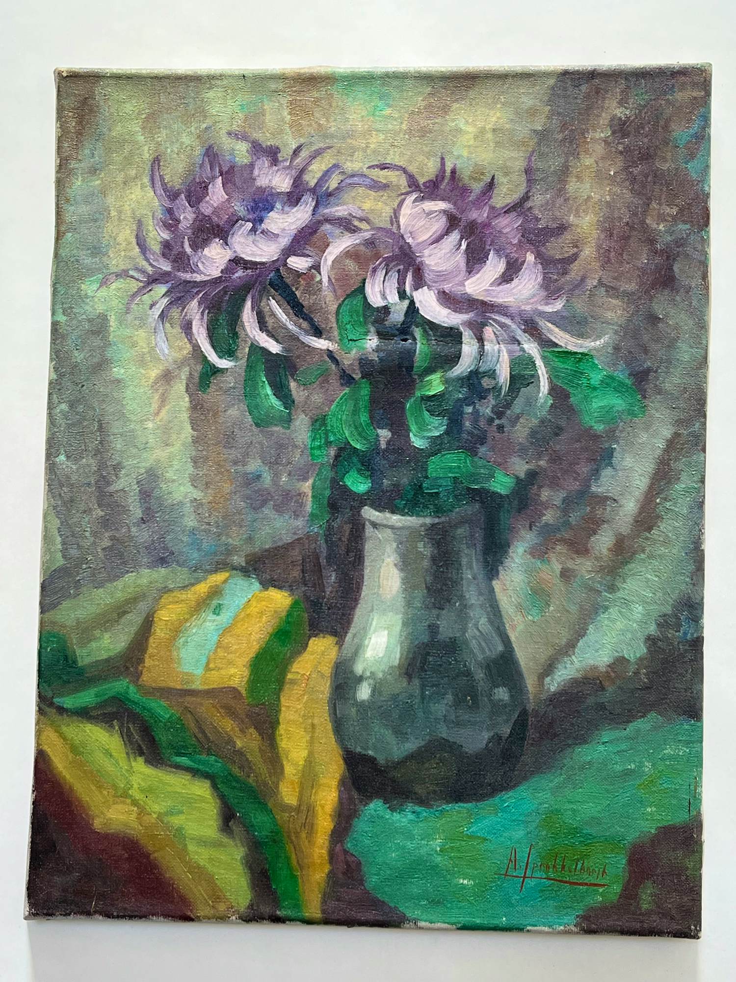 Albert Klein Sprokkelhorst - Bloemstilleven (Chrysanten in vaas) kopen? Bied vanaf 40!