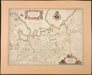 Joan Blaeu - Handgekleurde gravure, Russiae vulgo Moscovia kopen? Bied vanaf 1!