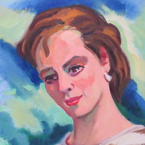 Freek van den Berg - Portret van een Jonge Vrouw kopen? Bied vanaf 170!