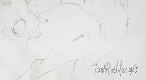 Joost Roelofsz - 4 originele ontwerpschetsen voor (boek)illustratie + uitnodiging opening kopen? Bied vanaf 125!