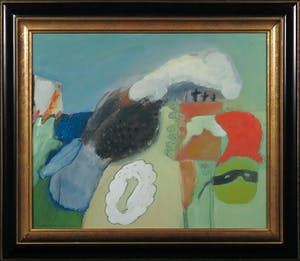 Michel van Overbeeke - Olieverf op doek, Landscape of Remembrance - Ingelijst kopen? Bied vanaf 300!