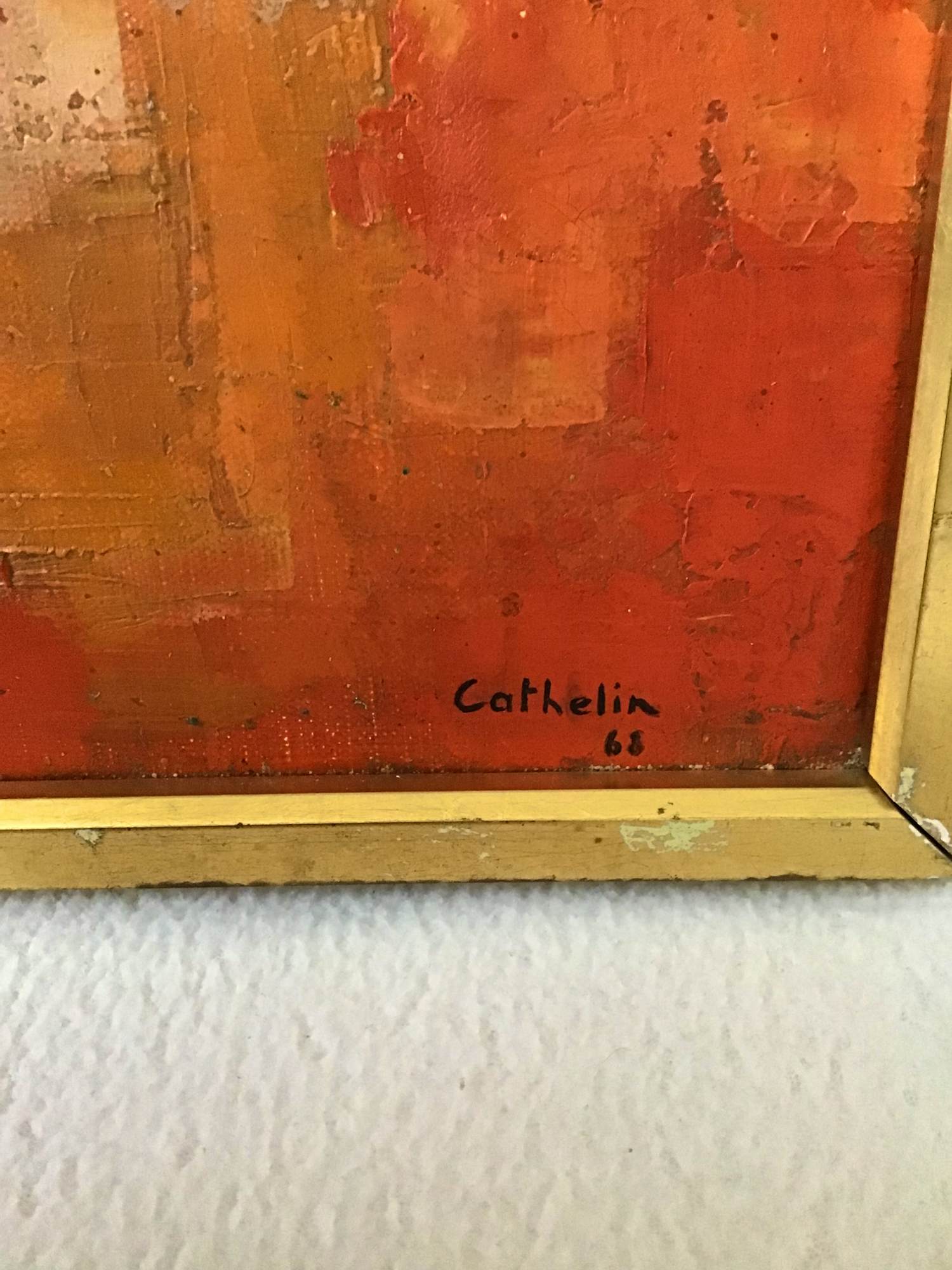 Bernard Cathelin - Abstract olieverf schilderij kopen? Bied vanaf 1500!