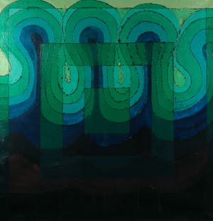 Kees Rademaker - Olieverf op doek, Abstracte compositie - Ingelijst (Groot) kopen? Bied vanaf 50!