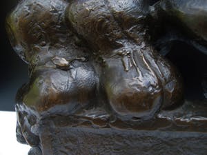 Brons (Onbekend) - "fluitspeler". kopen? Bied vanaf 135!