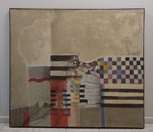 Jo Manders - 'Kompositie II' - Olieverf 1974 kopen? Bied vanaf 350!