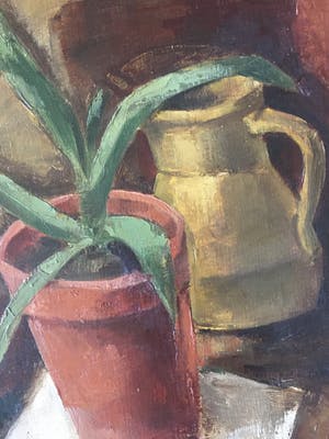 Paul Kerkhof - stilleven met agave en gele kan (Centraal Museum) kopen? Bied vanaf 135!