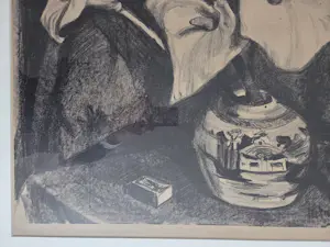 Piet van Wijngaerdt - Aronskelken in gemberpot. Prachtig ingelijst. kopen? Bied vanaf 199!