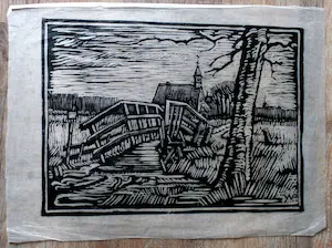 Joseph van de Wall Perne - houtsnede kopen? Bied vanaf 30!