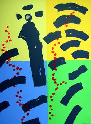 Jef Diederen - Zeefdruk - 1991 verkocht voor € 70!