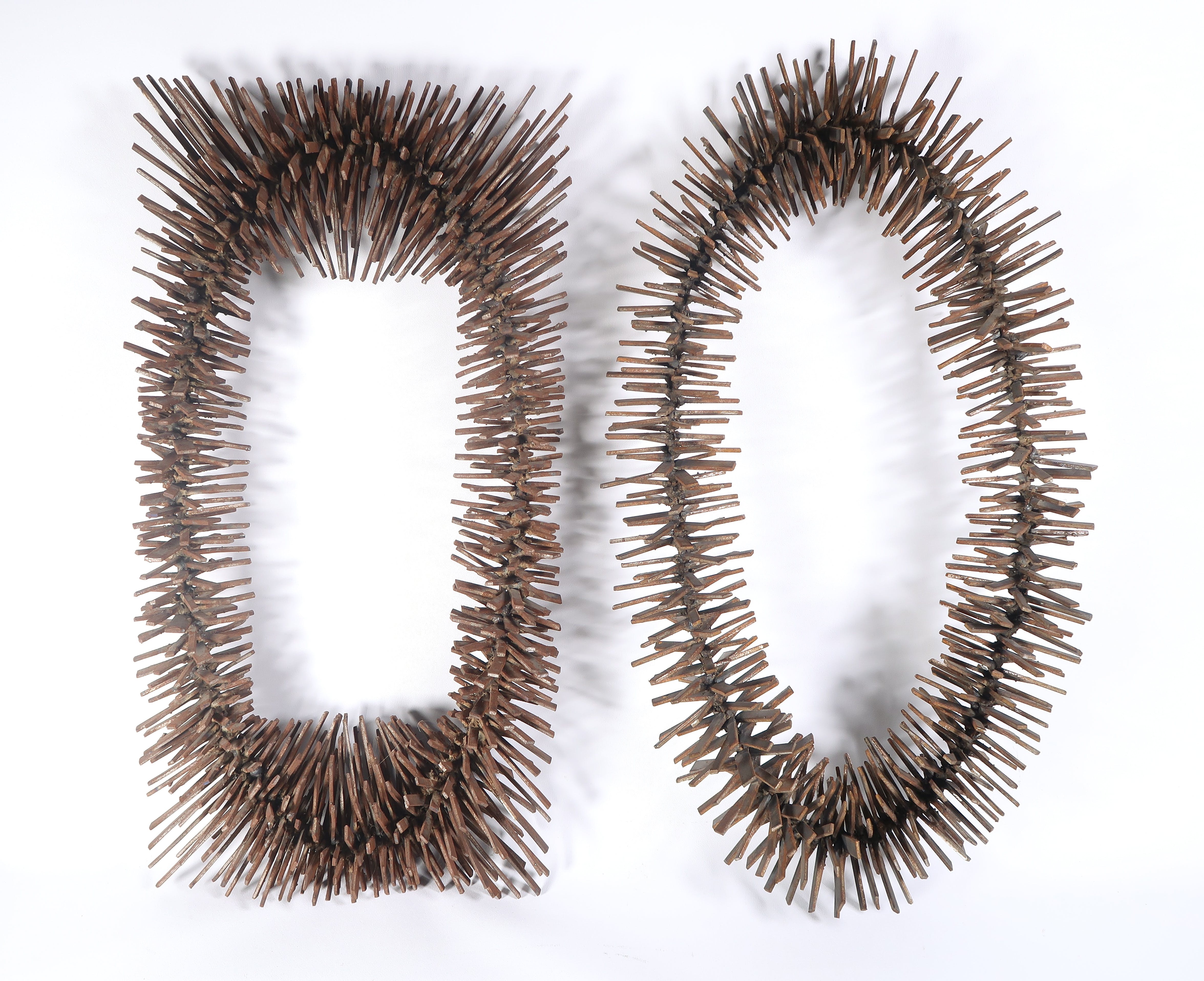 Henny van der Meer - Wandobjecten van gelast staal, Tweeluik kopen? Bied vanaf 100!