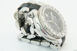 102 - Stoer Automatic Aquanautic King Cuda Herenpolshorloge met stalenband kopen? Bied vanaf 80!