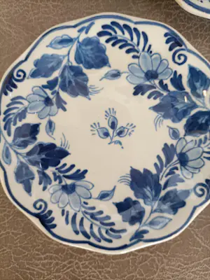 Porceleyne Fles - 3 mini-wandborden 1887, 1961, 3 x 10 x 10 cm kopen? Bied vanaf 10!