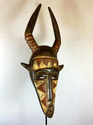 Kwele - African Teke mask - Congo. verkocht voor € 35!