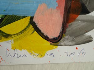 Peter Klashorst - Acrylverf op papier – Abstract 13 - 2016 kopen? Bied vanaf 35!