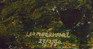 Leo Neervoort - Kleurrijk Landschap, olie op papier.Naïeve kunst. kopen? Bied vanaf 75!