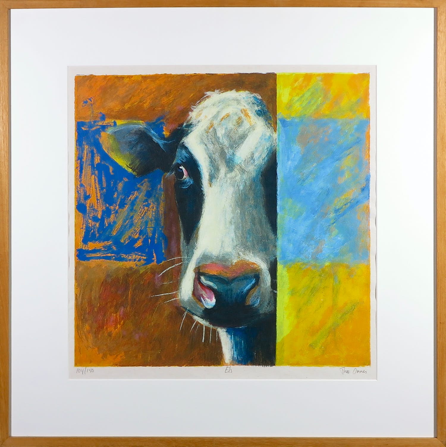 Theo Onnes - Zeefdruk, Els - Ingelijst verkocht voor € 50!