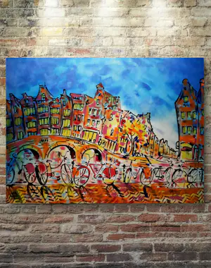 Elva Polyakova - Evening in Amsterdam + 3 schilderijen kaufen? Bieten Sie von 225!