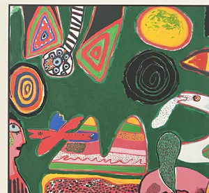 Corneille - Ingelijste litho Bain de Soleil / Zonnebaden, 1999 kopen? Bied vanaf 650!