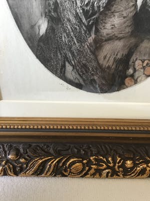 Louis Icart - zeefrduk litho , dame voor vogelkooi kopen? Bied vanaf 75!