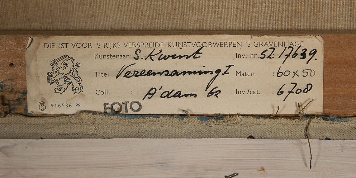 Steven Kwint - Vereenzaming - 1962 - Olieverf op doek - Gesigneerd Achterzijde - BKR Amsterdam kopen? Bied vanaf 20!