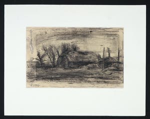 Wim Steijn - Houtskooltekening, Boerderij kopen? Bied vanaf 1!