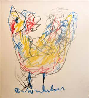 Anton Heyboer - De oer vogel . verkocht voor € 260!