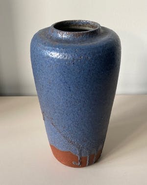 Pieter Groeneveldt - Vaas model 160 met blauw druipglazuur kopen? Bied vanaf 50!