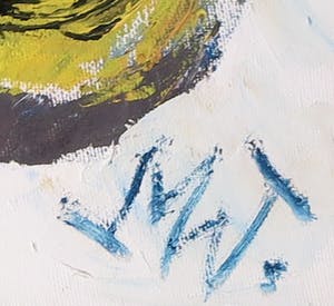 Martin van Wordragen - Olieverf op doek, Negermeisje - Ingelijst kopen? Bied vanaf 1!