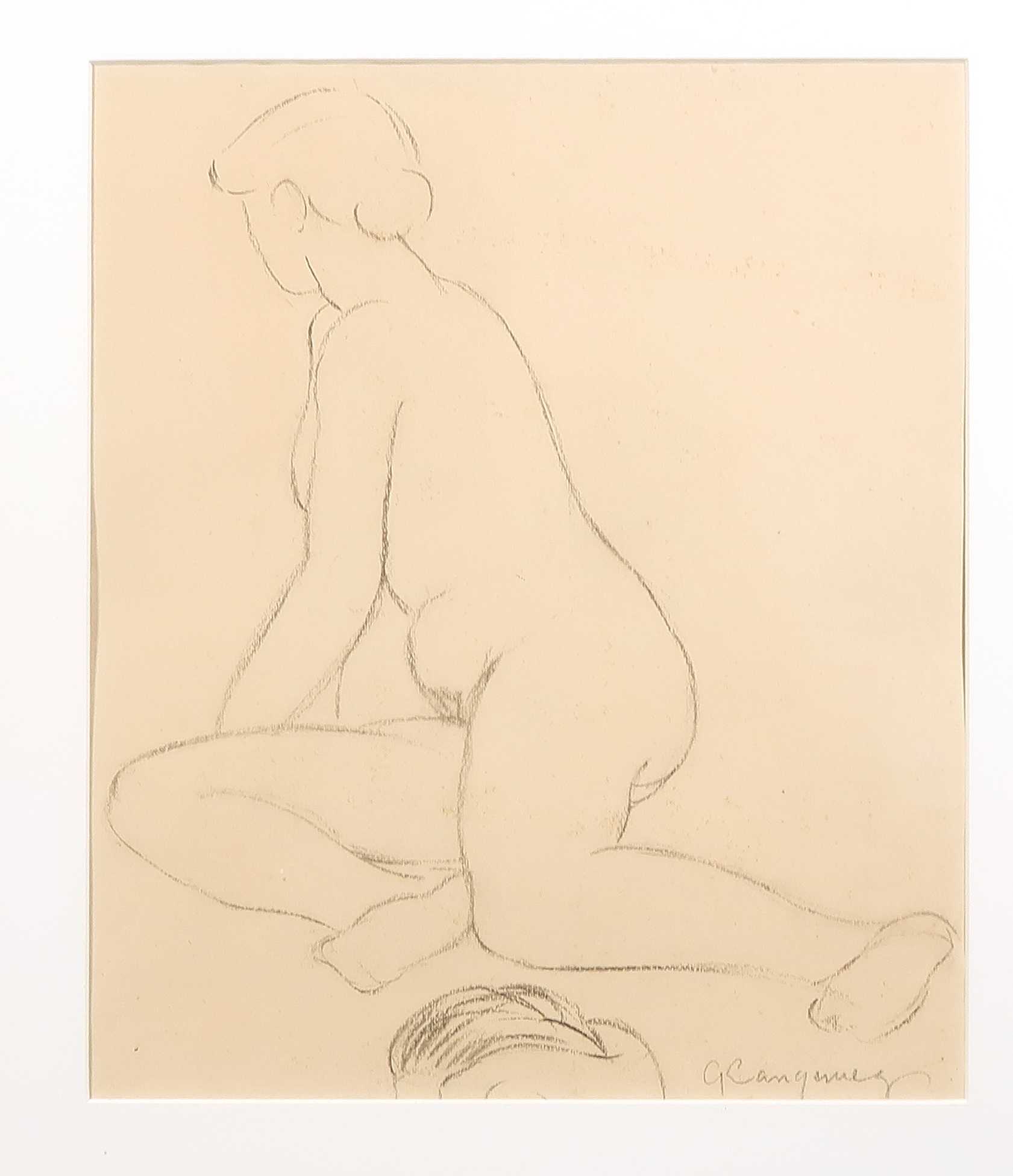 Ger Langeweg - Potloodtekening, Vrouwelijk naakt - Ingelijst kopen? Bied vanaf 1!