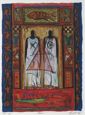 Eric Toebosch - Litho, Angeli - Ingelijst kopen? Bied vanaf 35!