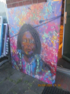 Espen Hagen - GROOT TOPSTUK! (1500x1250 mm) Flower Indian kopen? Bied vanaf 500!