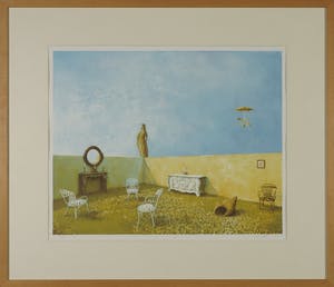 Wouter Hisschemoller - Litho, Pauze - Ingelijst kopen? Bied vanaf 35!