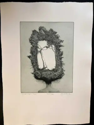 Albin Brunovsky - Lady with a hat 2 - mirror kopen? Bied vanaf 800!