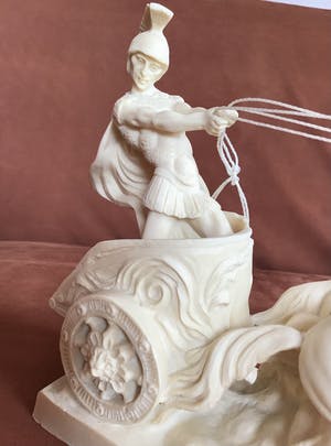 Amilcare Santini - Romeinse strijdwagen, gesigneerd kopen? Bied vanaf 1!